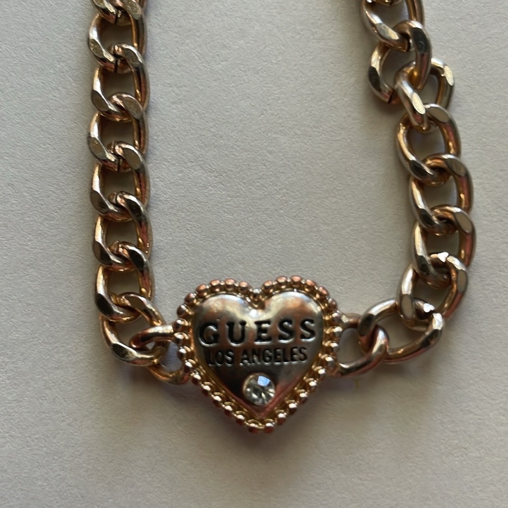 Guess gold tone bracelet, Vintage 80s